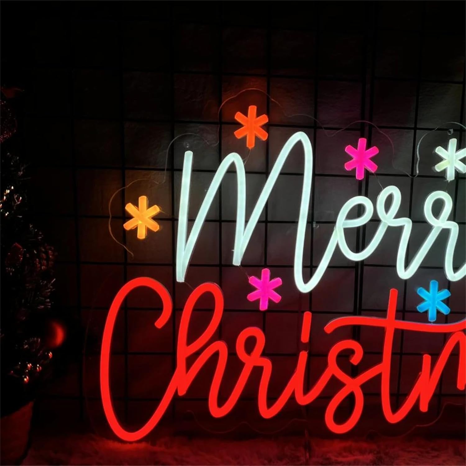 Merry Christmas Neon Sign with - đánh giá và giá Lighting Home Decor Ideas