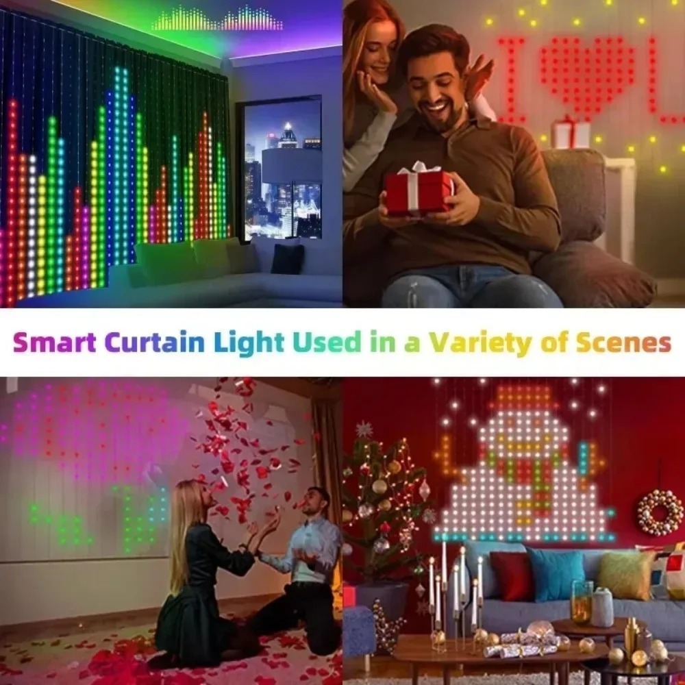Outdoor LED Pixel Curtain Ligh - đánh giá và giá Led Lighting Wall Decor