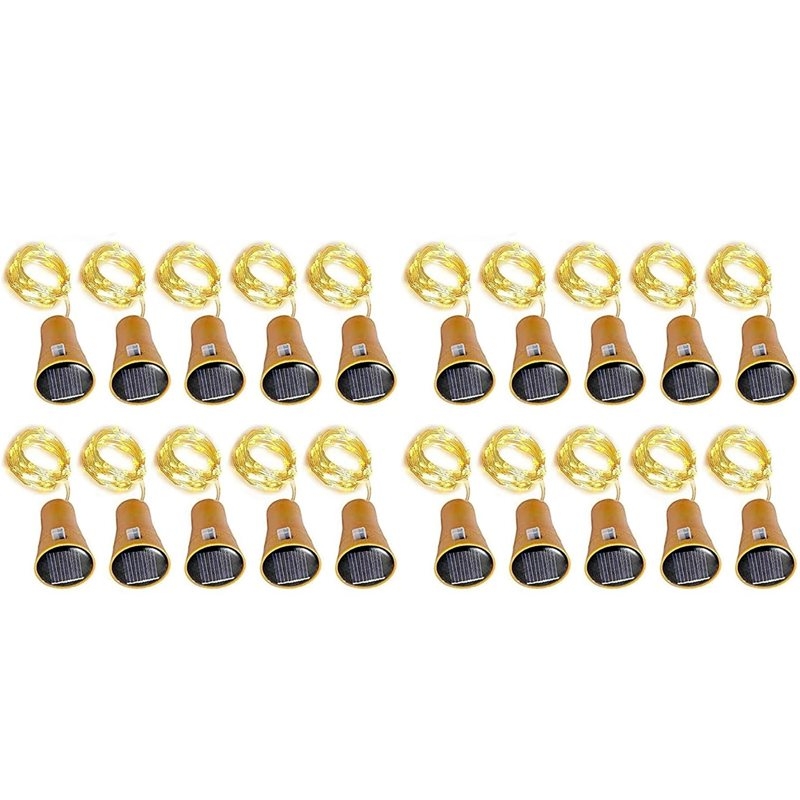 LUCKshopping 20Pcs Solar Wine  - đánh giá và giá Decor Lighting Cork