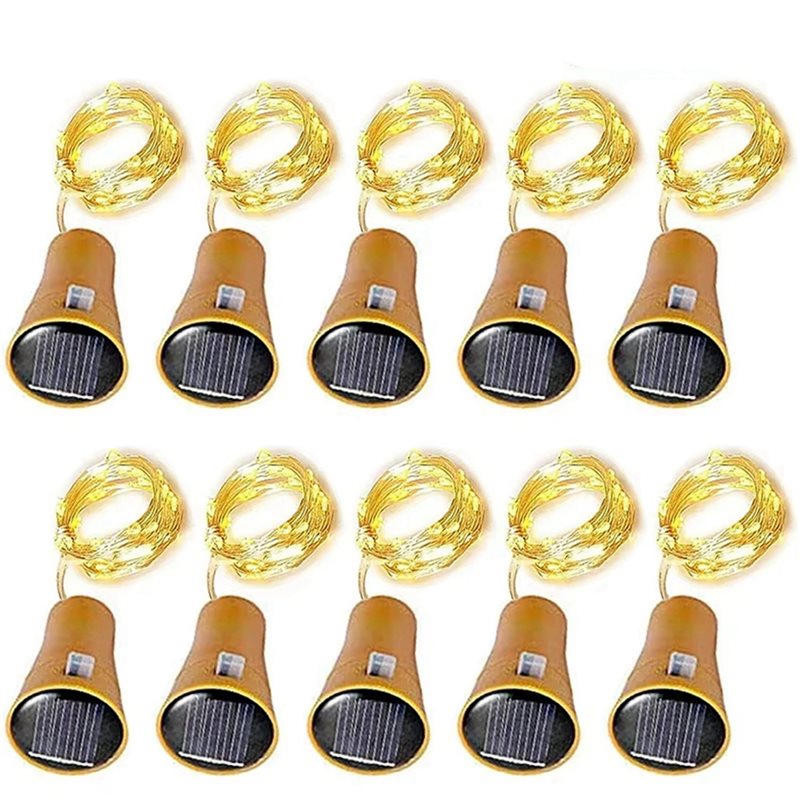 LUCKshopping 20Pcs Solar Wine  - đánh giá và giá Decor Lighting Cork