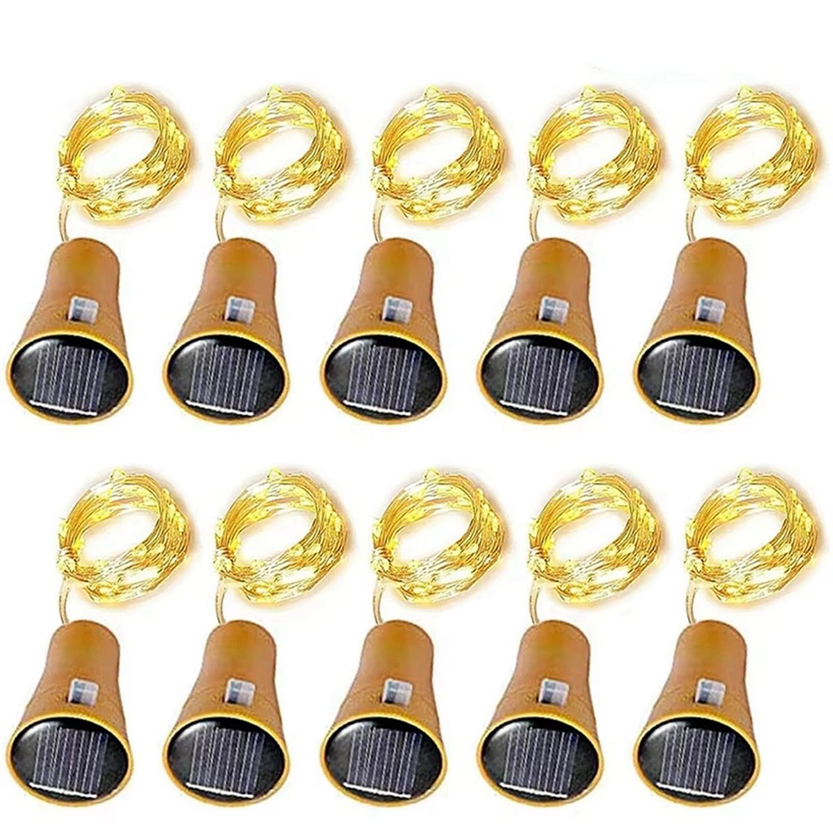 LUCKshopping 20Pcs Solar Wine  - đánh giá và giá Decor Lighting Cork