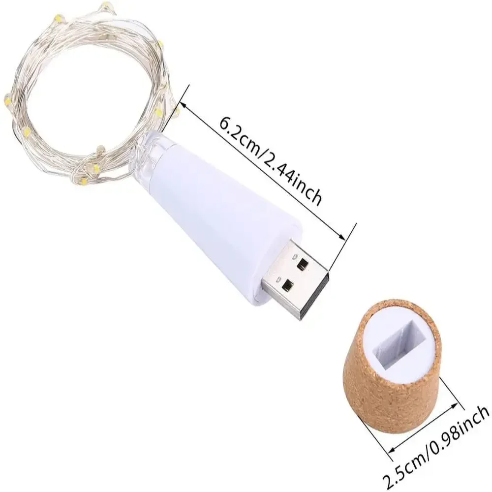 20 LEDs Cork Bottle Fairy Ligh - đánh giá và giá Decor Lighting Cork