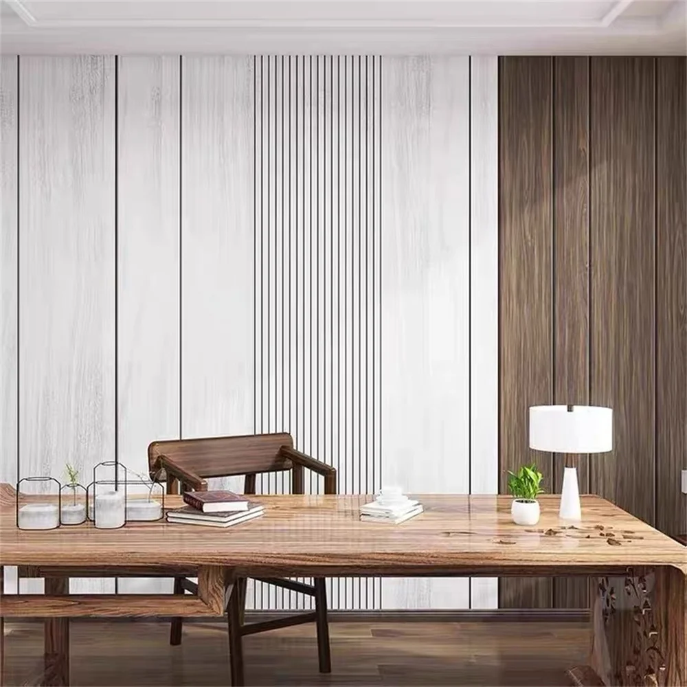 Custom Simple wood grain wallp - đánh giá và giá Decor Lighting Cork