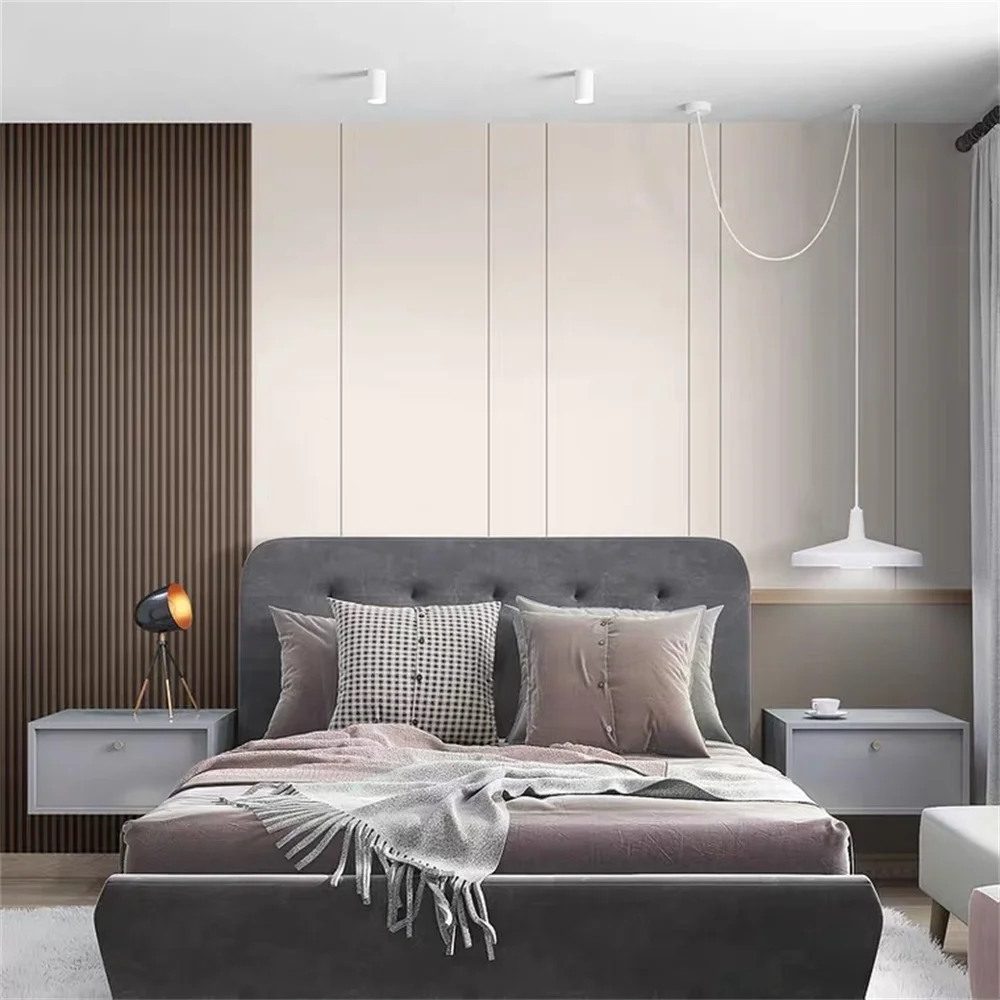 Custom Simple wood grain wallp - đánh giá và giá Decor Lighting Cork