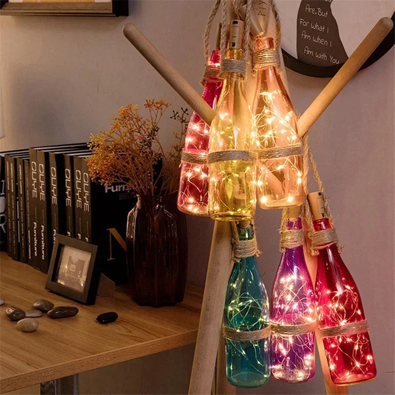 6pcs 20led Wine Bottle with Co - đánh giá và giá Decor Lighting Cork