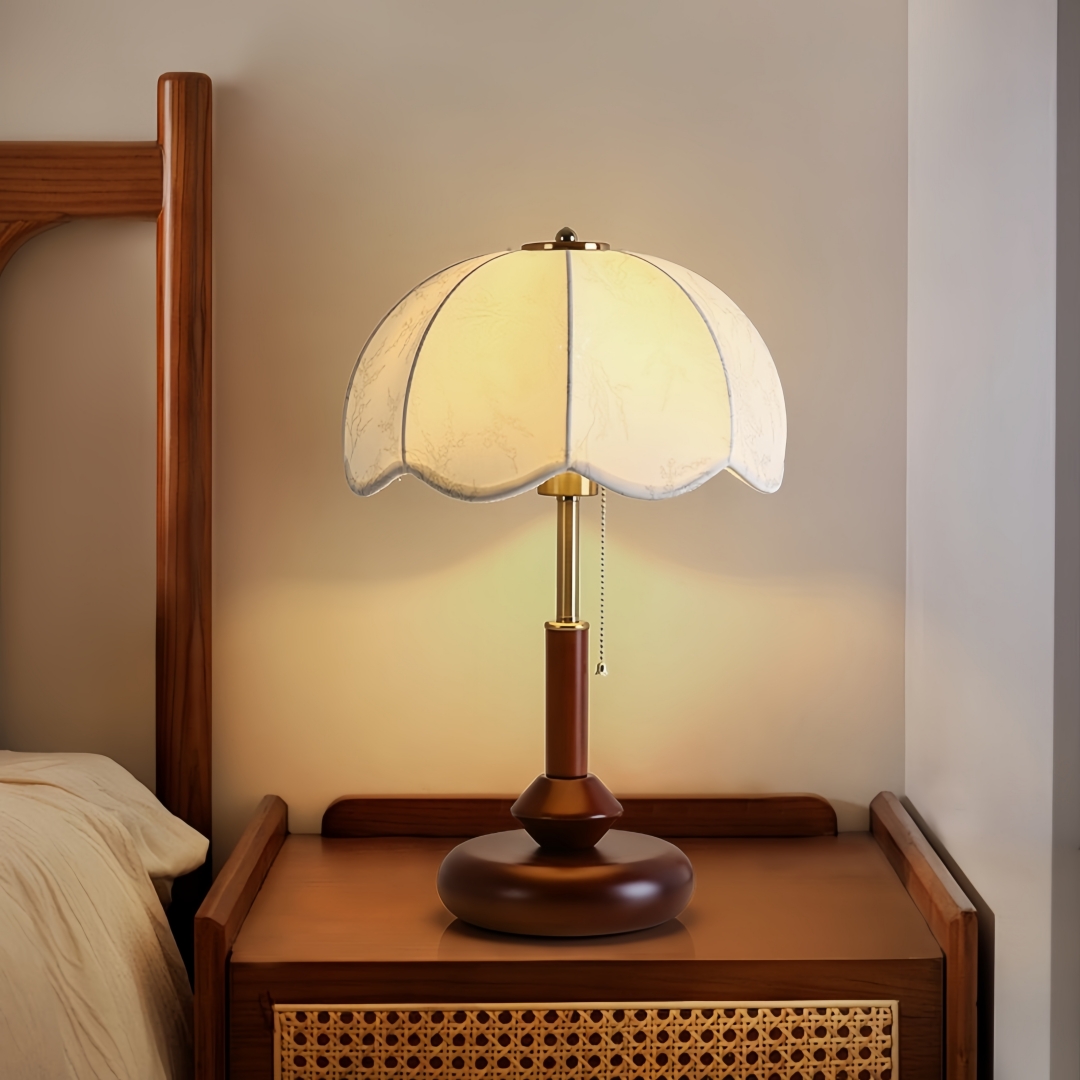 Vintage Scalloped Dome Table L - đánh giá và giá Lighting Decor Room