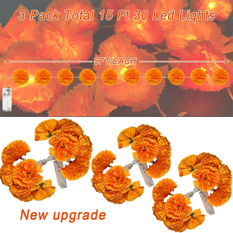 Mexican Marigold Artificial Fl - đánh giá và giá Lighting Decoration For Diwali