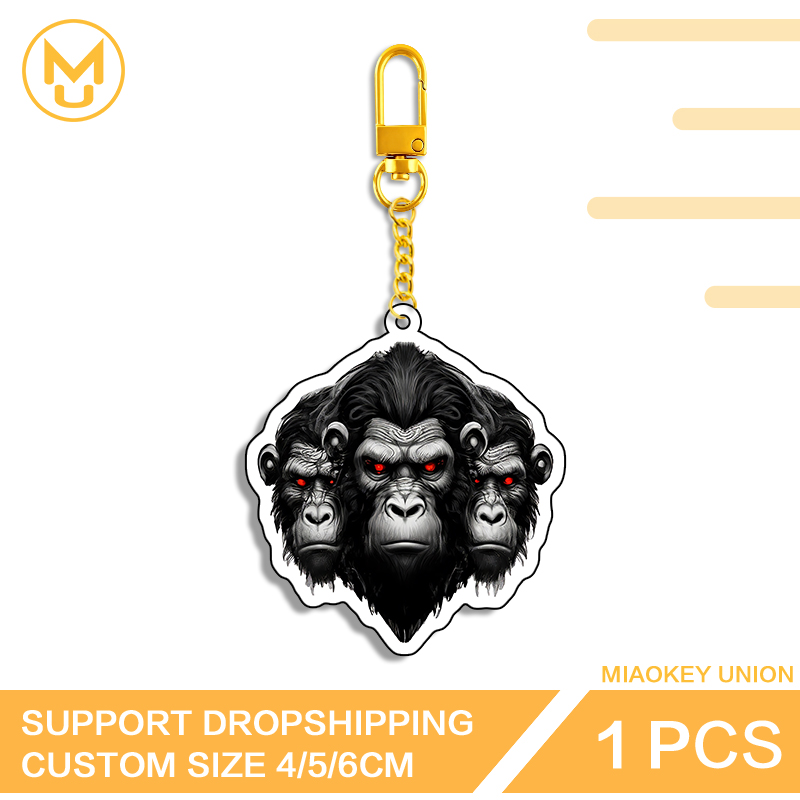 Three Chimpanzee Heads Keyring - đánh giá và giá Union Lighting & Decor Photos