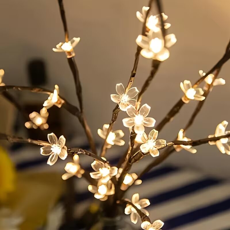 1/2PC 20LED Cherry Blossom Tre - đánh giá và giá Lighting Decor Home