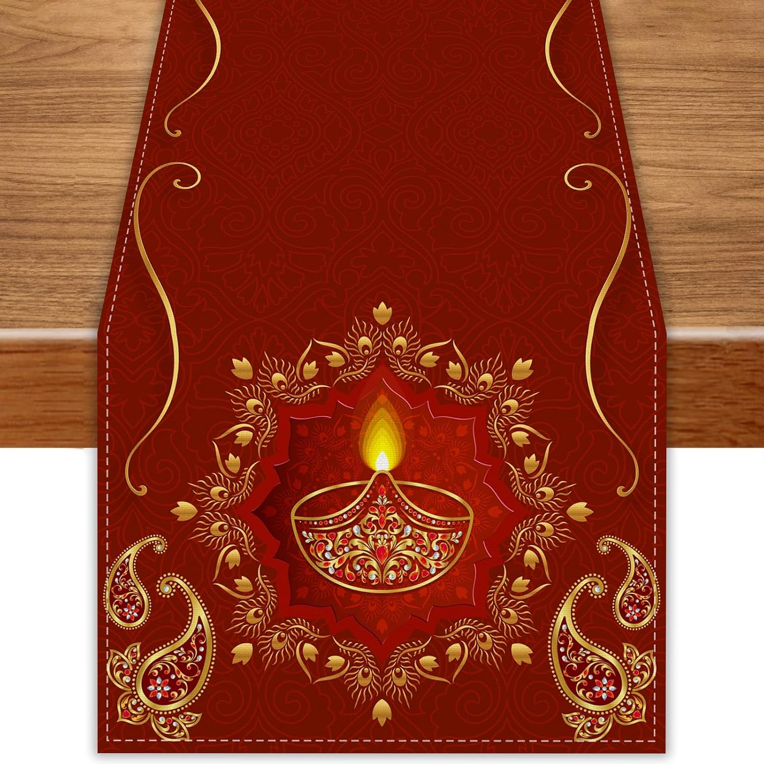 Happy Diwali Linen Table Runne - đánh giá và giá Lighting Decoration For Diwali
