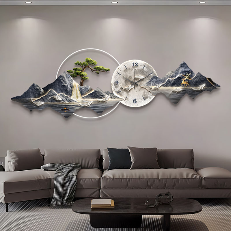 Living Room Wall Clocks Art Mu - đánh giá và giá Lighting Home Decor Wall Clocks