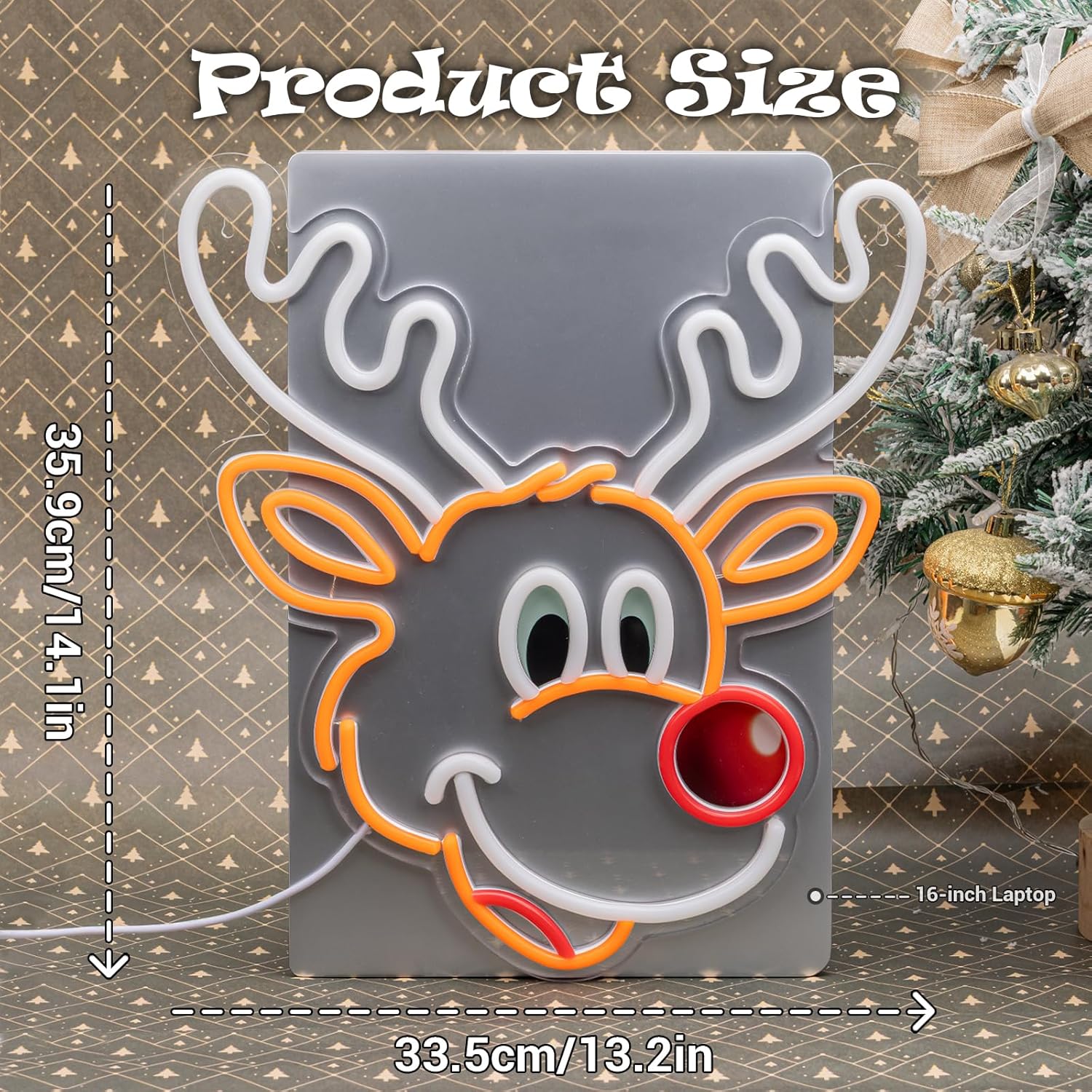 Cute Christmas Reindeer Neon S - đánh giá và giá Lighting Home Decor Ideas