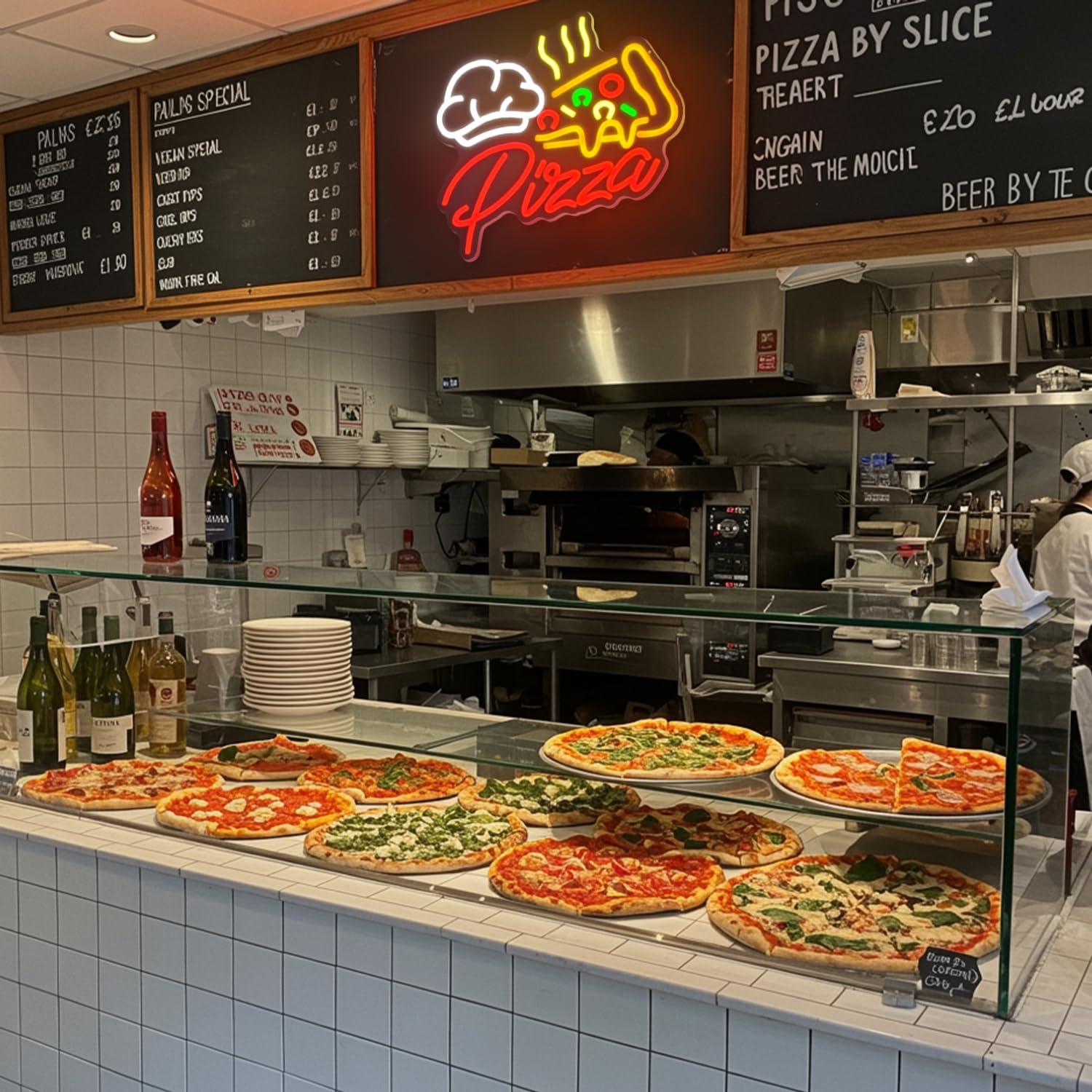 Pizza Neon Sign Colorful Pizza - đánh giá và giá Led Lighting Wall Decor
