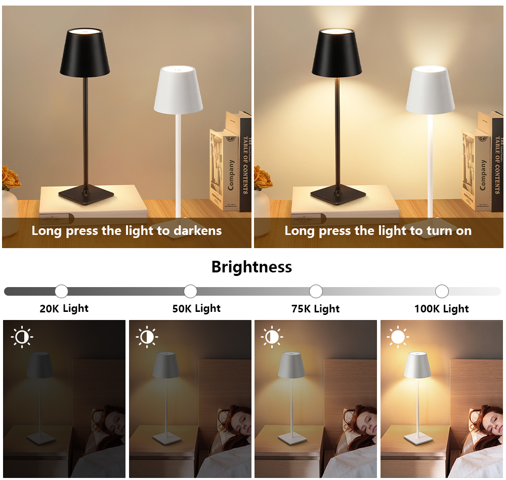 LED Rechargeable Desk Light Wi - đánh giá và giá Lighting Decor Room